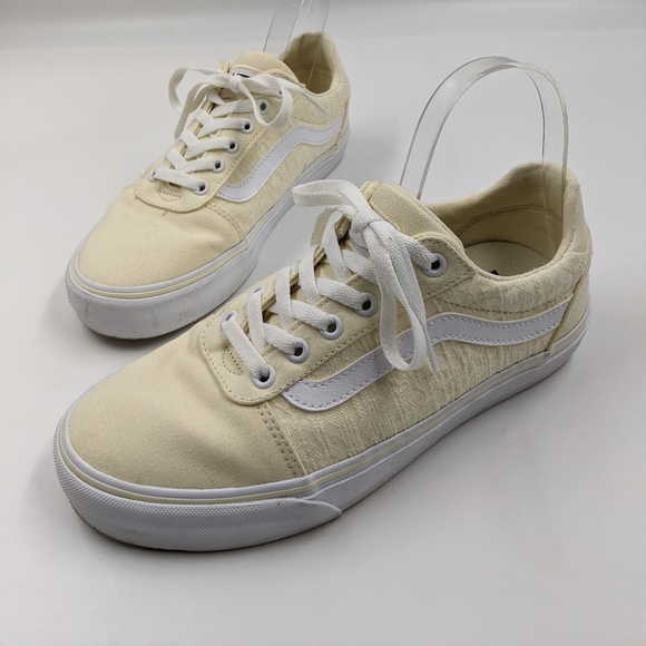 VANS Princess Paisley Old Skool Sneakers Bone White Wmn's Sz 8.5 - Picture 6 of 14